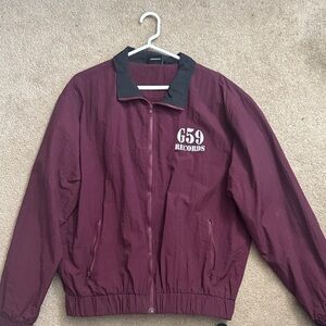 G59 Records Maroon Windbreaker Jacket